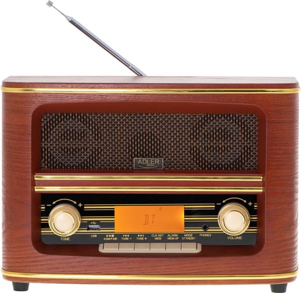 Adler AD 1187 - Retro radio - med Bluetooth 5.0