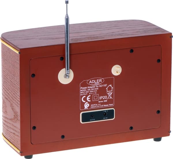 Adler AD 1187 - Retro radio - med Bluetooth 5.0