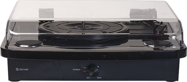 Denver Record Player Dual Bluetooth - Sisäänrakennetut kaiuttimet - USB - Retro - Puu - VPL230B