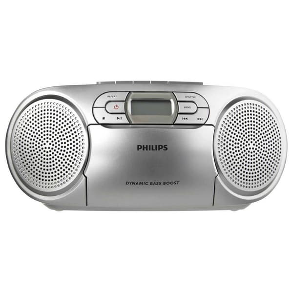 Philips Med Dynamic Bass Boost Radio Az127/12 Silver