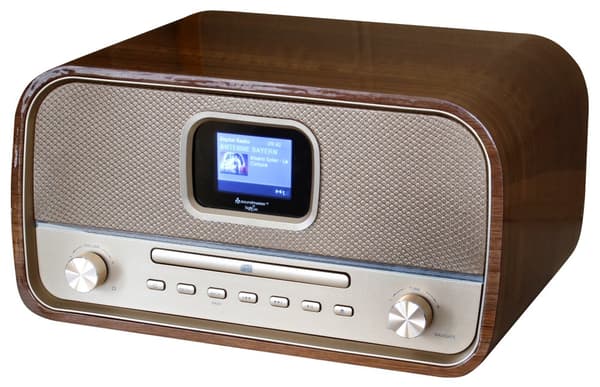 Soundmaster DAB970BR1 DAB+/ FM/AM rádio/ BT/ CD/MP3 / Hnědé Guld, Træ