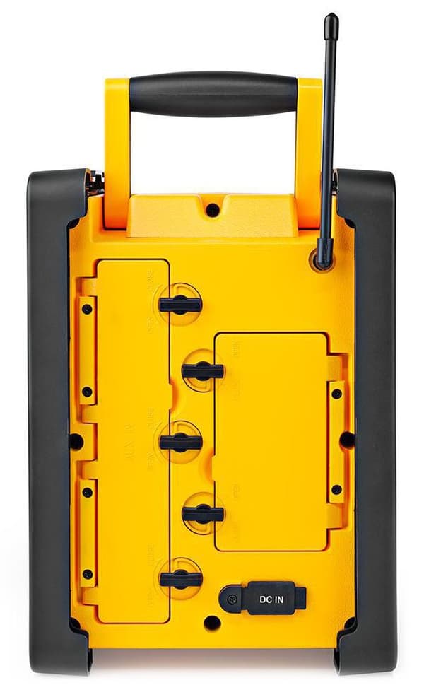 NEDIS digitální rádio/ stolní provedení/ výkon 15W/ FM/ Bluetooth/ IPX5/ napájení z baterie/síťové napájení/ černo-žluté
