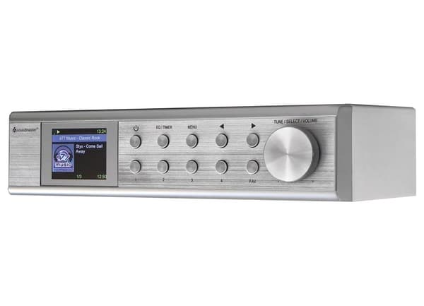 Soundmaster IR1500SI kuchyňské rádio DAB+/ FM/ BT/ 2"LCD/ Wi-Fi/ Stříbrné