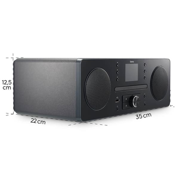 Radio FM/DAB+/CD/BT DR1560CBT Svart