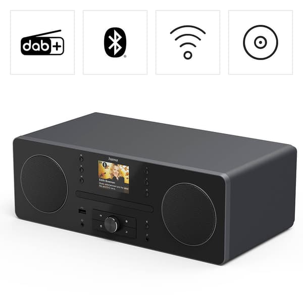 Radio FM/DAB+/CD/BT DR1560CBT Svart