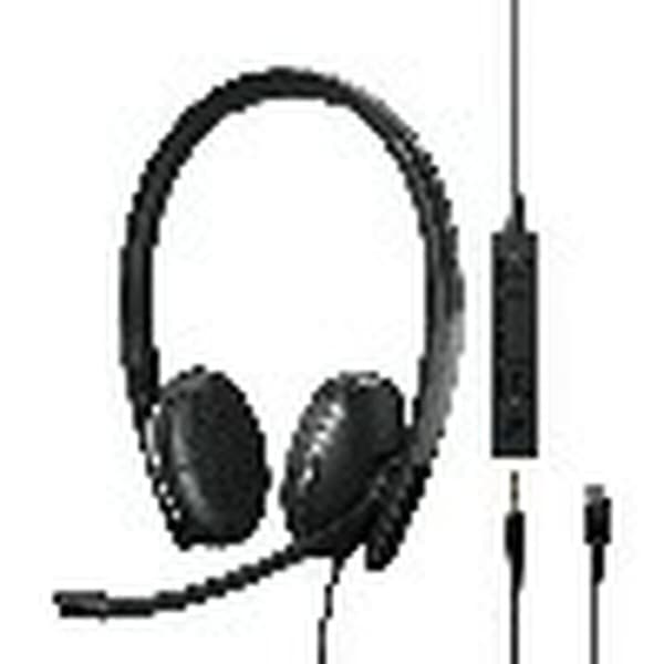 Hovedtelefoner med mikrofon Epos Adapt 165T Sort