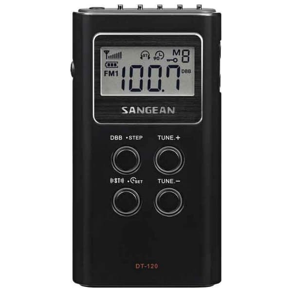 Sangean Bærbar Radio Dt-120 Sort