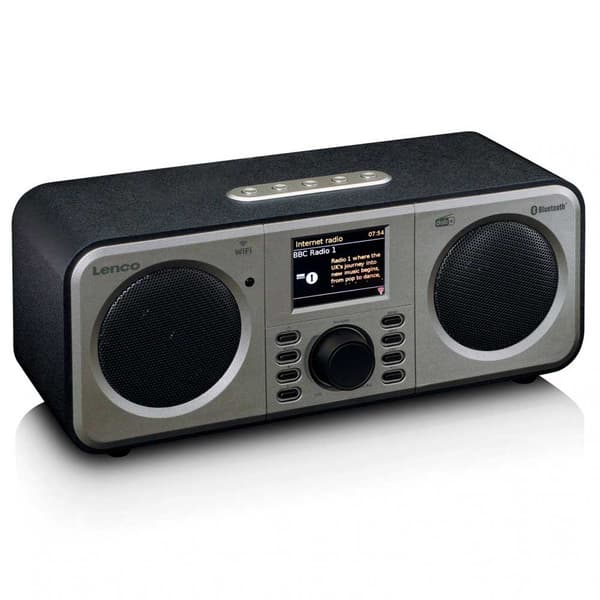 Lenco Internet-radio Dir-141 Hopeinen