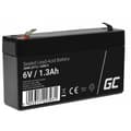 Miniatyrbillede 1 af 4: Batteri til System til Uafbrydelig Strømforsyning Green Cell AGM13 1,3 Ah 6 V
