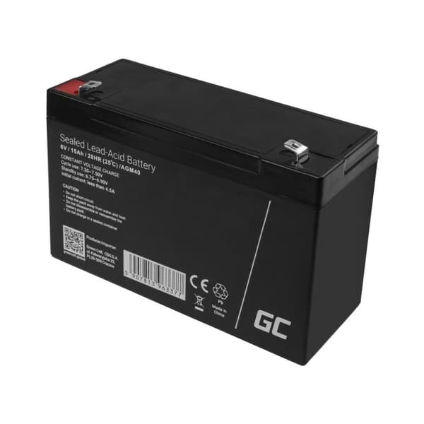 Batteri till System för Avbrottsfri Strömförsörjning UPS Green Cell AGM40 14000 mAh 6 V