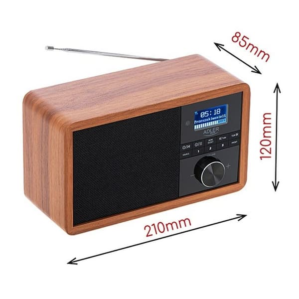 Radio Adler AD 1184 Sort Træ