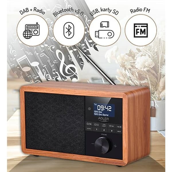Radio Adler AD 1184 Sort Træ