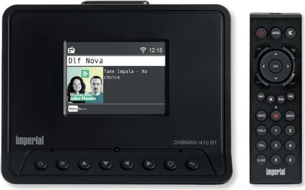Imperial DABMAN i410 BT internetradio/DAB+ adapter optimal til HiFi-systemer (stereolyd, internet/DAB+/FM, Bluetooth send + modtag, hoteltilstand, str