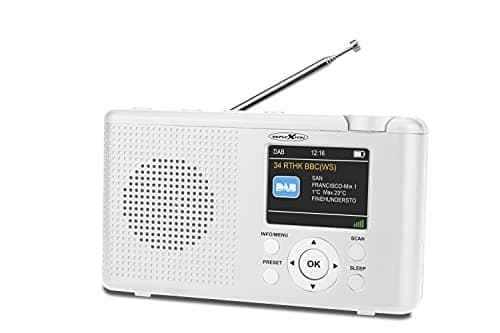 Reflexion TRA23DAB/WH bordradio DAB+, DAB, FM DAB+, FM genopladelig hvid (Reflection TRA23DAB/WH)