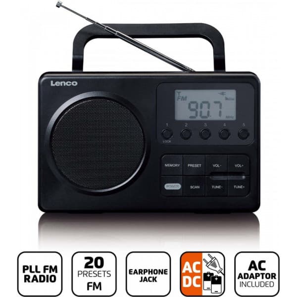 Lenco  MPR-035 bärbar FM-radio