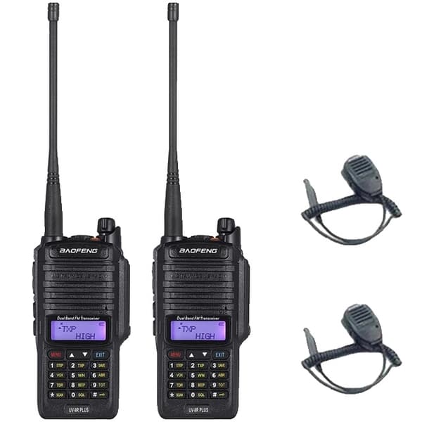 Walkie Talkie, Vattentät, Lång räckvidd, mer10w 8800mah, EURO