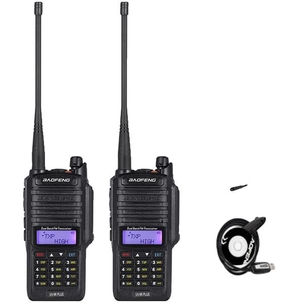 Walkie Talkie, Vattentät, Lång räckvidd, mer10w 8800mah, EURO