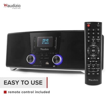 Audizio Cannes stereo FM & DAB-radio med CD-spelare, Bluetooth och MP3-spelare - 120W