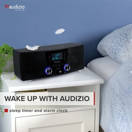 Audizio Cannes stereo FM & DAB-radio med CD-spelare, Bluetooth och MP3-spelare - 120W