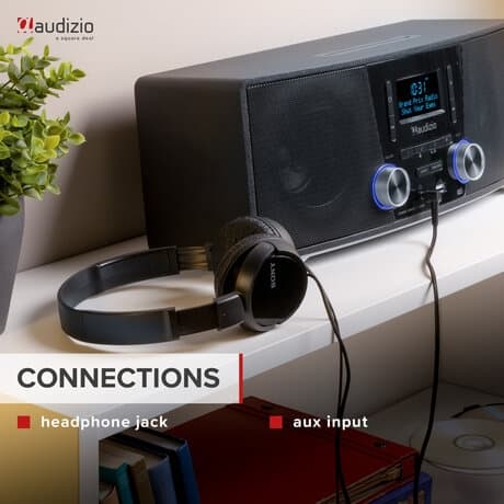 Audizio Cannes stereo FM & DAB-radio med CD-spelare, Bluetooth och MP3-spelare - 120W