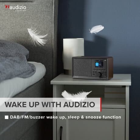 Audizio Padova retro DAB-radio med Bluetooth och USB mp3-spelare