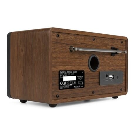 Audizio Padova retro DAB-radio med Bluetooth och USB mp3-spelare