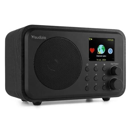 Audizio Vicenza - DAB+ och WIFI Radio med Bluetooth - På batteri - Svart
