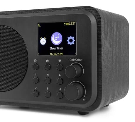 Audizio Vicenza - DAB+ och WIFI Radio med Bluetooth - På batteri - Svart