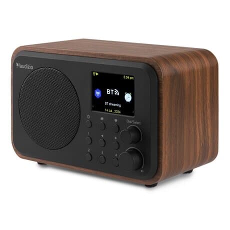 Audizio Vicenza - DAB+ och WIFI Radio med Bluetooth - På batteri - Trä