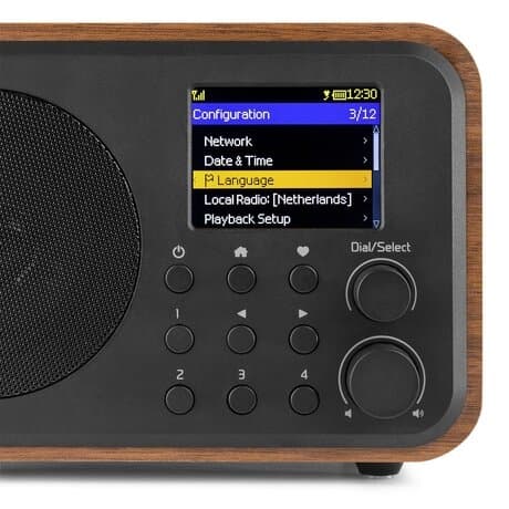 Audizio Vicenza - DAB+ och WIFI Radio med Bluetooth - På batteri - Trä