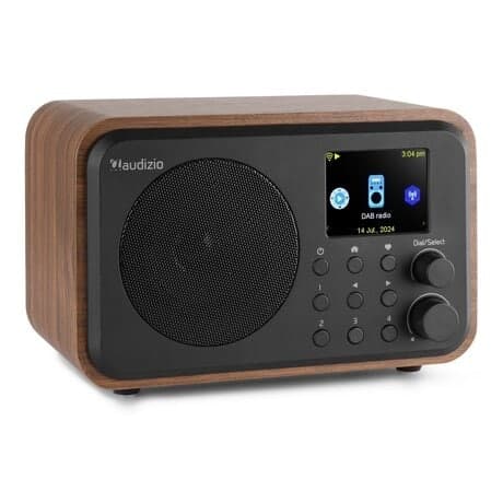 Audizio Vicenza - DAB+ och WIFI Radio med Bluetooth - På batteri - Trä
