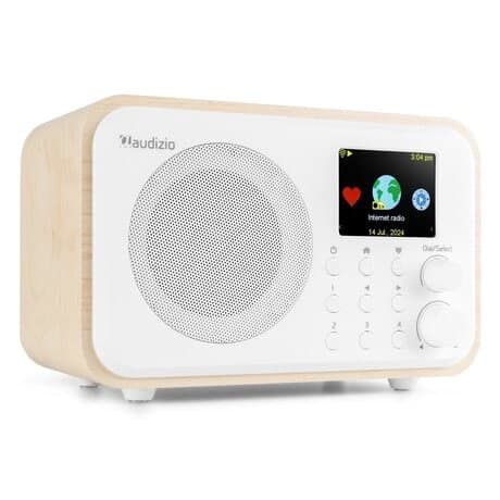 Audizio Vicenza - DAB+ och WIFI Radio med Bluetooth - På batteri - Vit