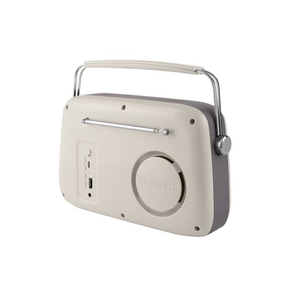 Vintage Cuisine Bluetooth-radio metallikahvalla