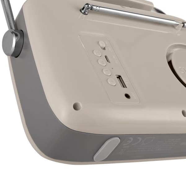 Vintage Cuisine Bluetooth-radio metallikahvalla