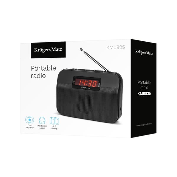 Kruger&Matz bærbar analog radio, model KM0825