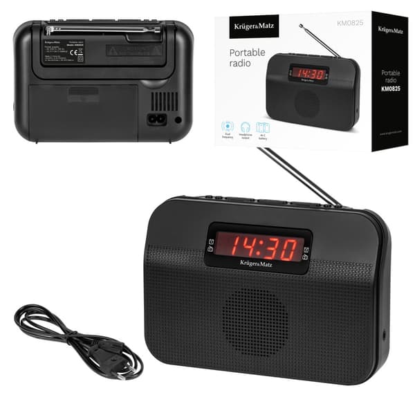 Kruger&Matz bærbar analog radio, model KM0825