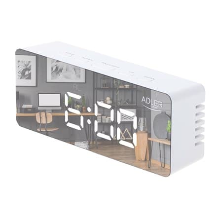 Adler | AD 1189W | Vækkeur | I | Hvid | Alarm funktion