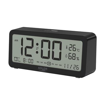Adler | AD 1195b | Vækkeur | I | Sort | Alarm funktion