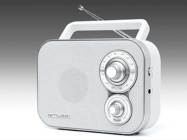 Muse | M-051RW | AUX sisään | Valkoinen | Kannettava radio