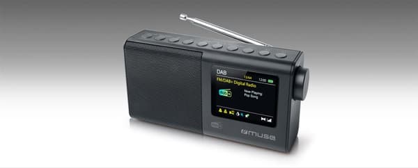 Muse | Bærbar radio | M-117 DB | AUX i | Sort | Bærbar | FM, DAB/DAB+
