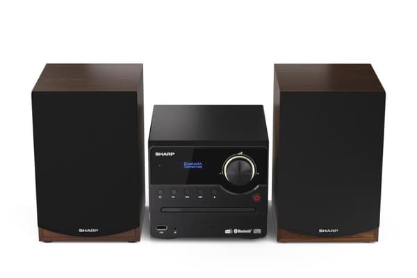 Skarp | Hi-Fi mikrosystem | XL-B517D(BR) | USB-port | AUX i | Bluetooth | CD-afspiller | Brun | FM-radio | Trådløs forbindelse