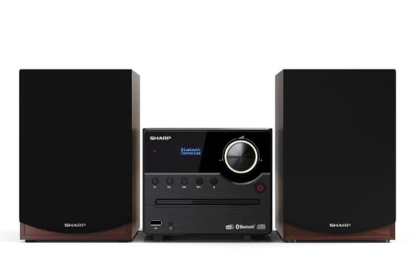 Skarp | Hi-Fi mikrosystem | XL-B517D(BR) | USB-port | AUX i | Bluetooth | CD-afspiller | Brun | FM-radio | Trådløs forbindelse