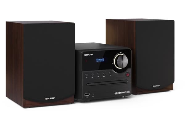 Skarp | Hi-Fi mikrosystem | XL-B517D(BR) | USB-port | AUX i | Bluetooth | CD-afspiller | Brun | FM-radio | Trådløs forbindelse