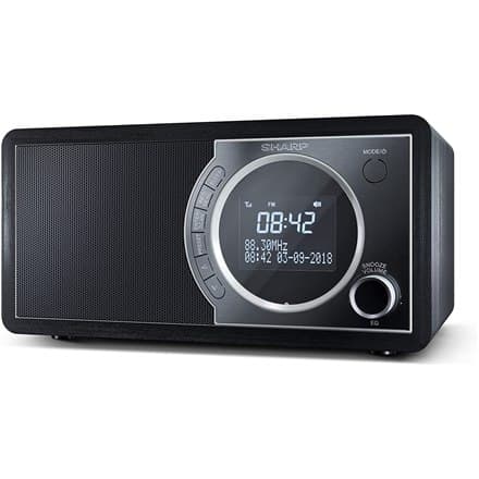 Sharp DR-450(BK) Digital Radio, FM/DAB/DAB+, Bluetooth 4.2, Alarmfunktion, Midnight Black Sharp | Midnight Black | DR-450(BK) |