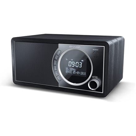 Sharp DR-450(BK) Digital Radio, FM/DAB/DAB+, Bluetooth 4.2, Alarmfunktion, Midnight Black Sharp | Midnight Black | DR-450(BK) |