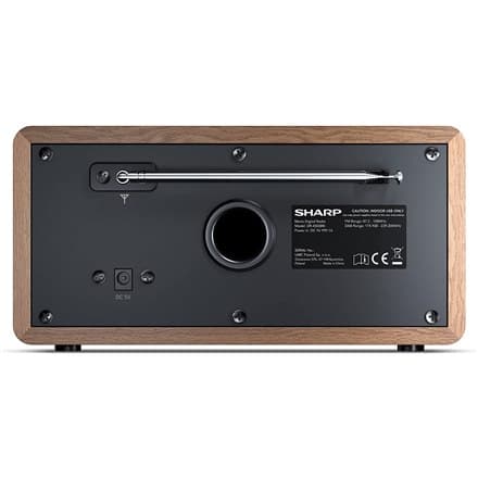 Sharp DR-450(BR) Digital Radio, FM/DAB/DAB+, Bluetooth 4.2, Alarmfunktion, Brown Sharp | Brun | DR-450(BR) | Digital radio | B