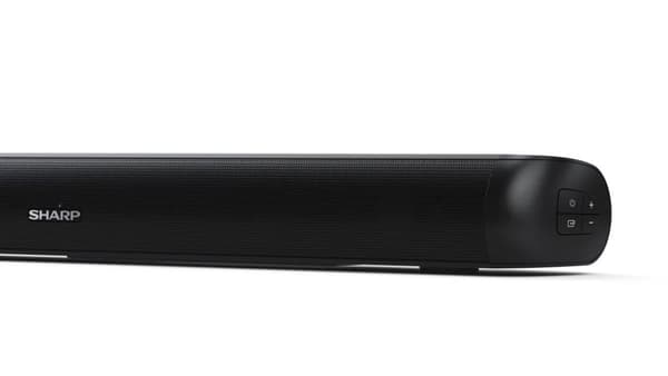Sharp HT-SB107 2.0 Compact Soundbar til TV op til 32"", HDMI ARC/CEC, Aux-in, Optisk, Bluetooth, 65cm, Glans Sort Skarp | Ja |