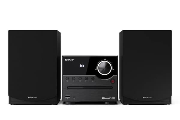 Sharp XL-B512(BK) Hi-Fi-mikrosystem, CD/FM/USB/Bluetooth v5.0, 45W, Black Sharp | Hi-Fi mikrosystem | XL-B512(BK) | USB-port |