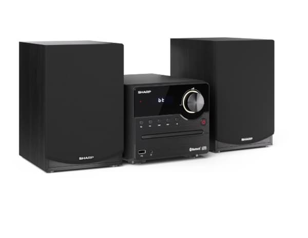 Sharp XL-B512(BK) Hi-Fi-mikrosystem, CD/FM/USB/Bluetooth v5.0, 45W, Black Sharp | Hi-Fi mikrosystem | XL-B512(BK) | USB-port | Svart