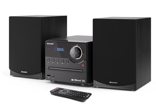 Sharp XL-B517D(BK) Hi-Fi-mikrosystem, CD/FM/USB/Bluetooth v5.0, Aux-ingång, 45W, Black Sharp | Hi-Fi mikrosystem | XL-B517D(BK) |